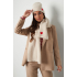 Muts met hart detail - zwart