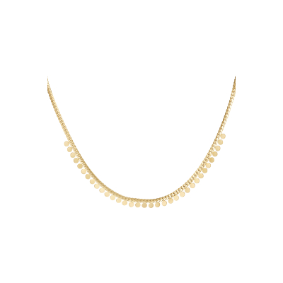 Ketting muntjes - goud - stainless steel