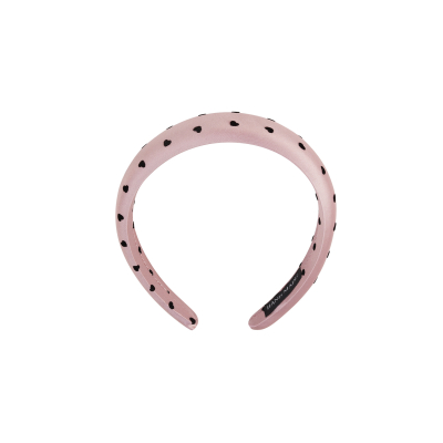 Haarband hartjes - roze