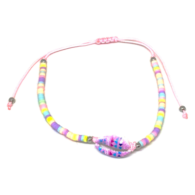 Schelp armband - rainbow 